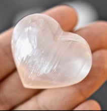 Load image into Gallery viewer, Selenite Heart Crystals